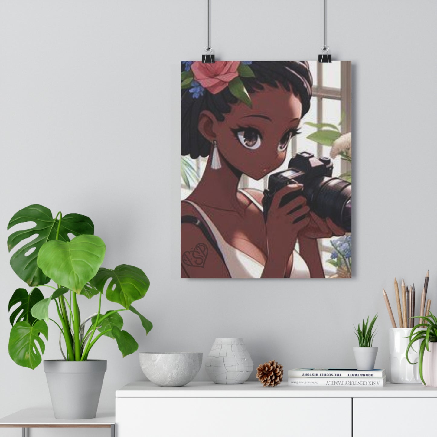 #flowerGirl Giclée Art Print