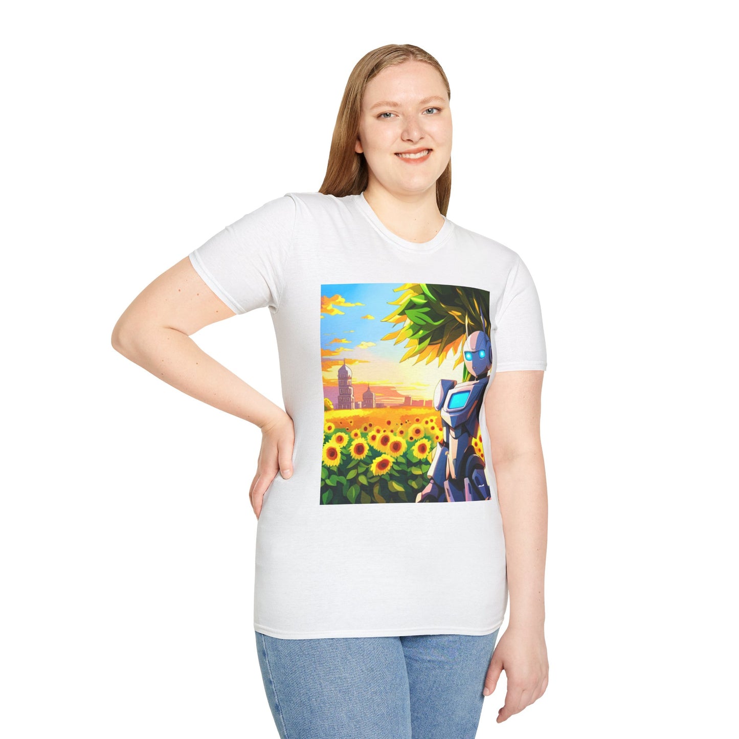 Robot in the Park Unisex Softstyle T-Shirt