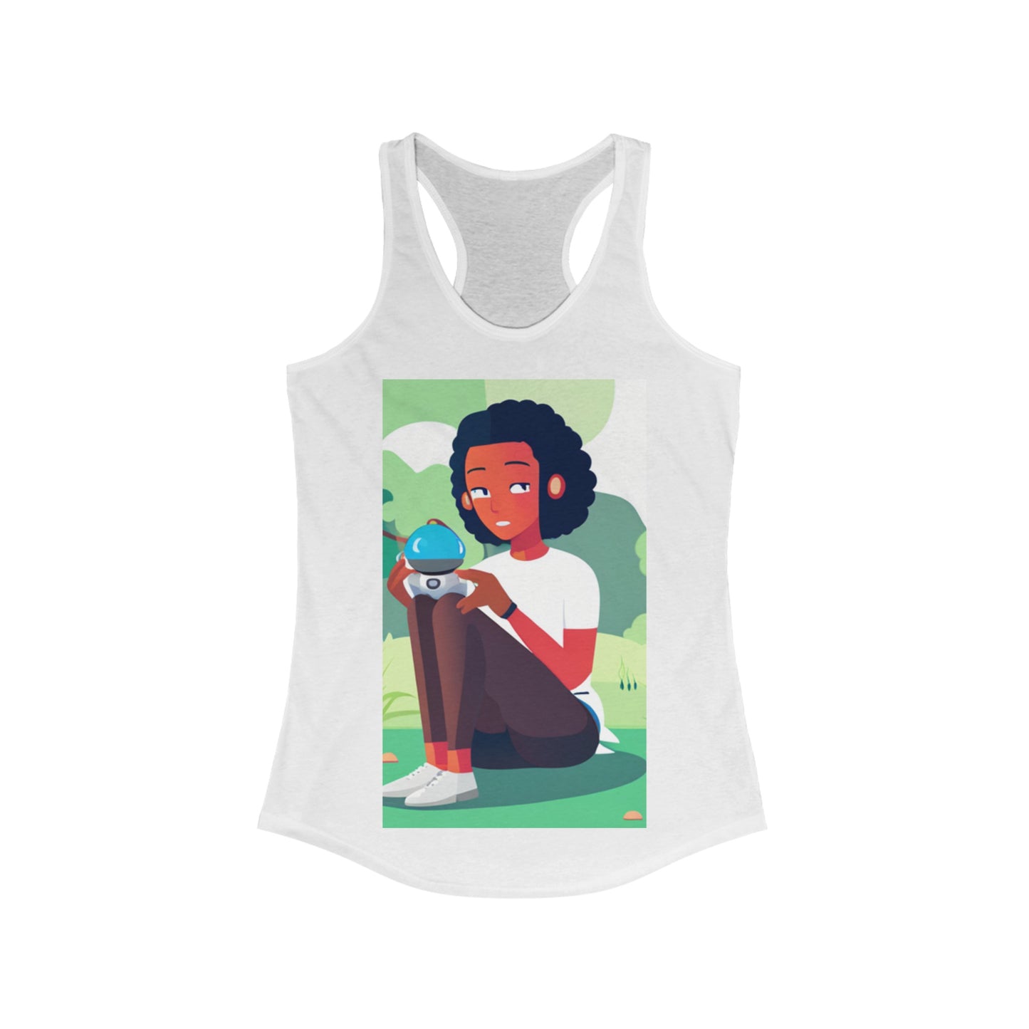 Robots in the Park Women's Ideal Racerback Tank