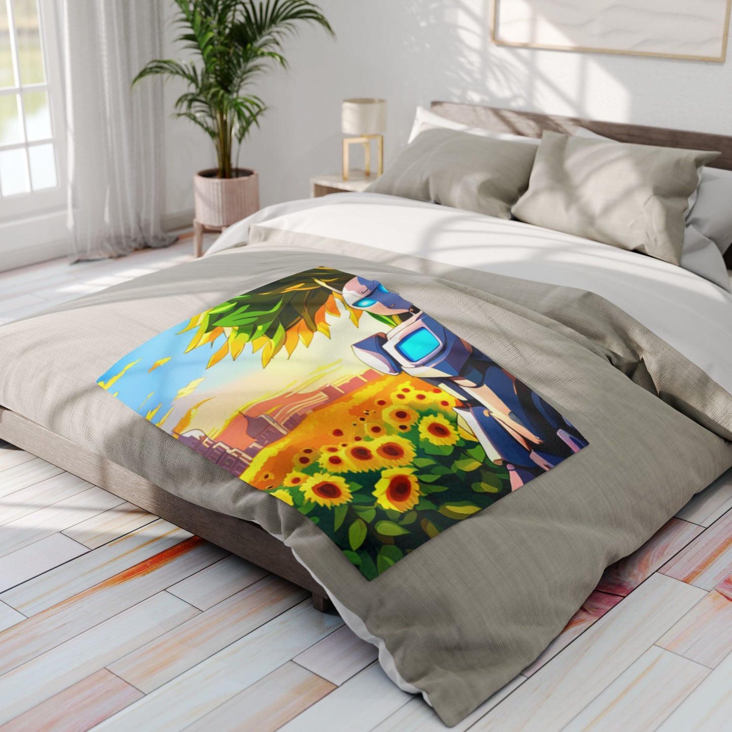 Robots in the Park Arctic Fleece Blanket