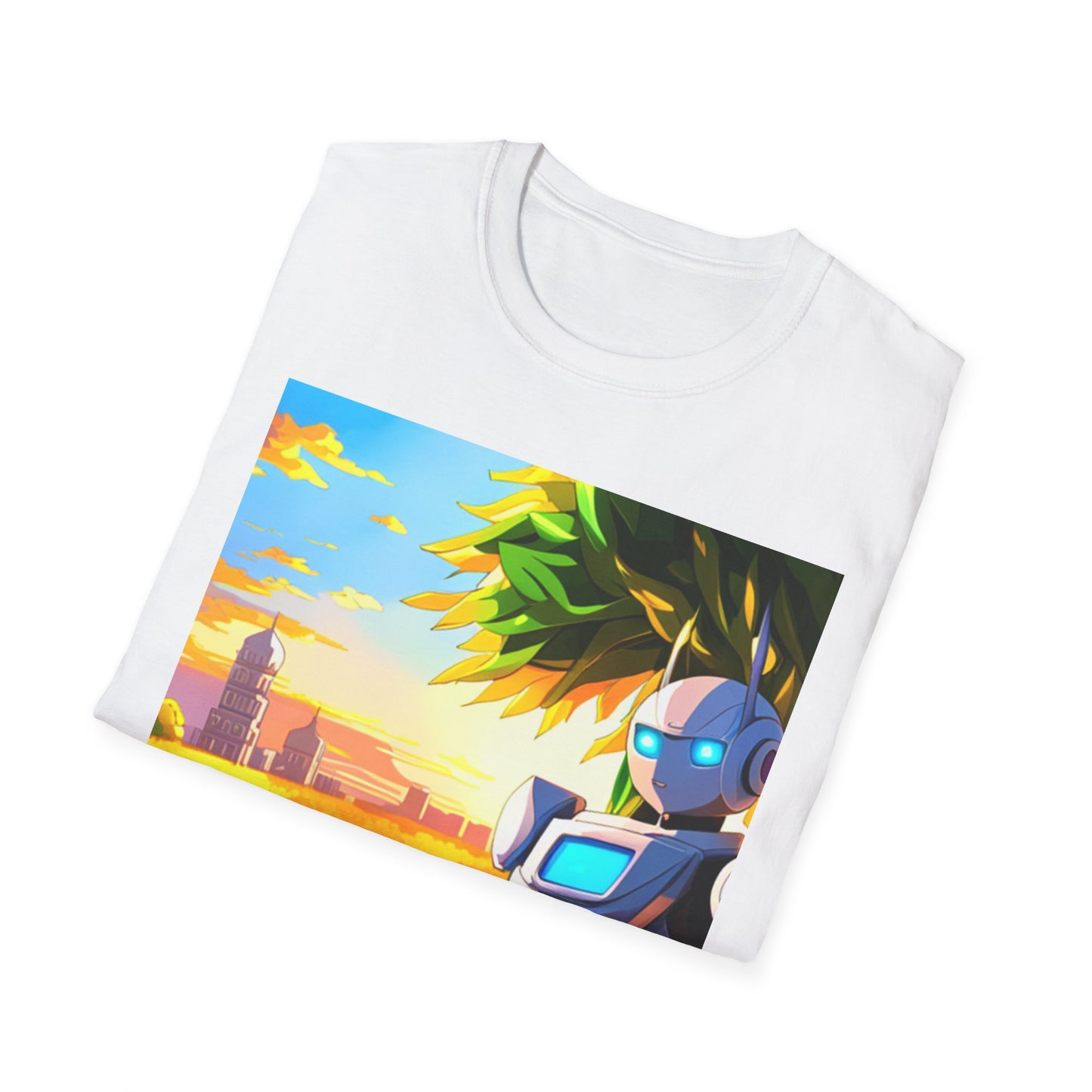 Robot in the Park Unisex Softstyle T-Shirt