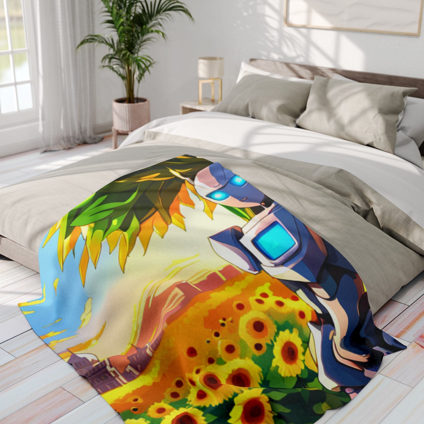 Robots in the Park Arctic Fleece Blanket