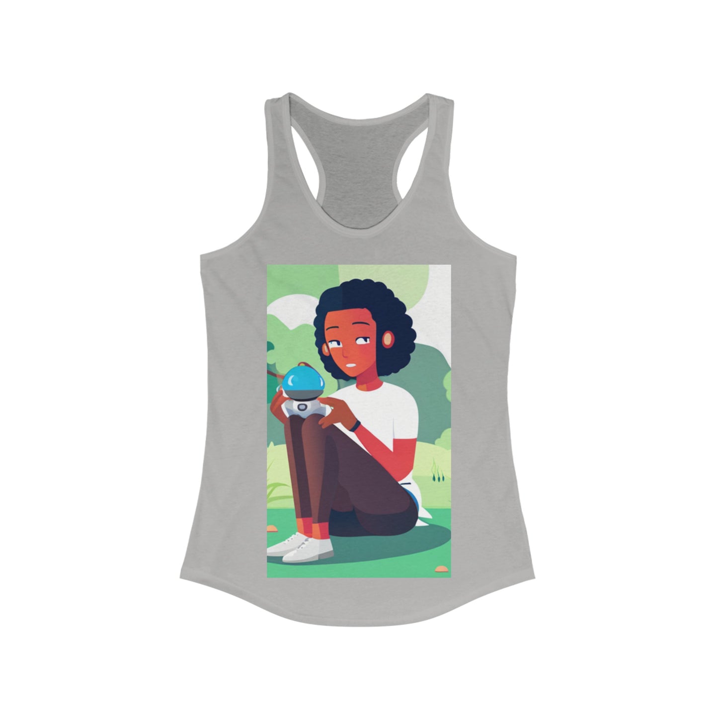 Robots in the Park Women's Ideal Racerback Tank